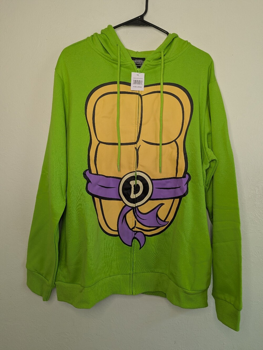 NWT Teenage Mutant Ninja Turtles Donatello Long Sleeve Men's Sweatshirt Size L